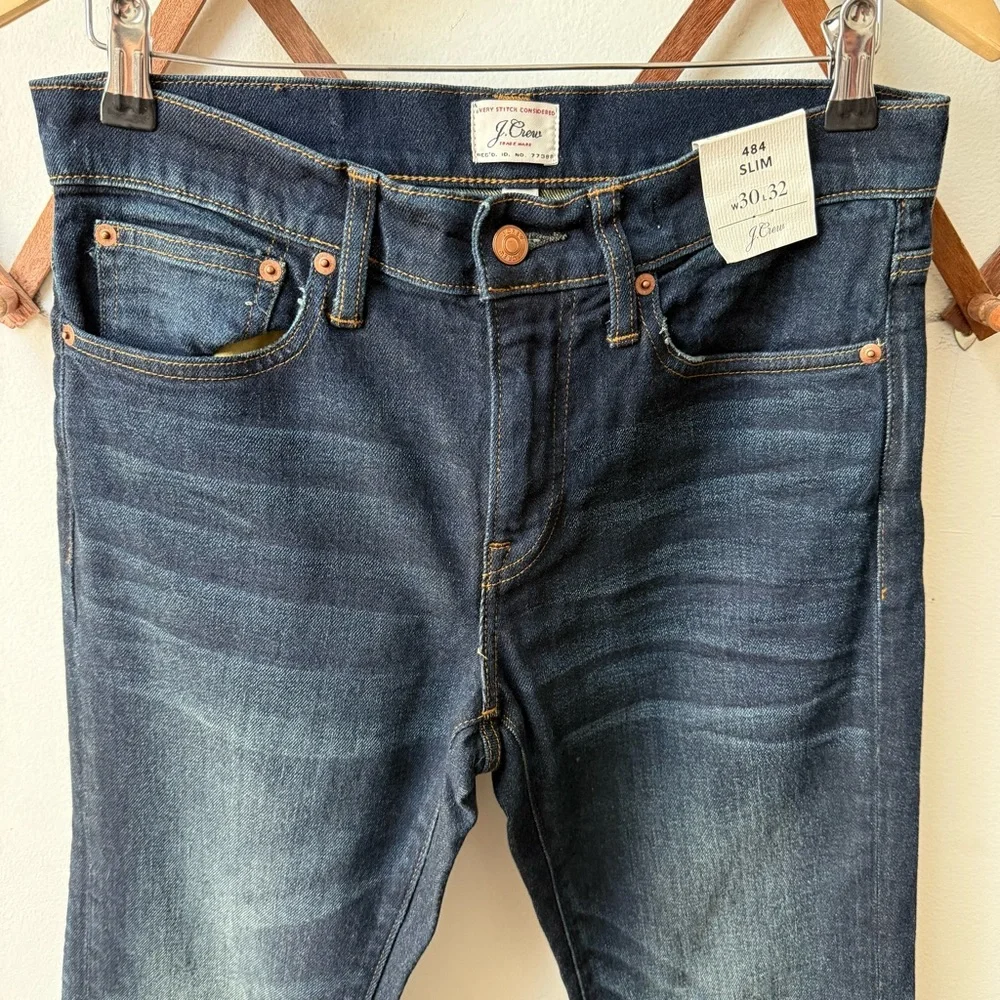 NWT J Crew 484 Slim Fit Kurabo Japanese Denim Jeans